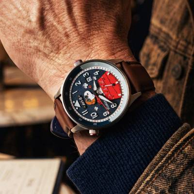 Hawker Hurricane McKellar Dual Time Peanuts Snoopy Flying Ace Limited Edition Watch AV-4151-04 - Avi-8