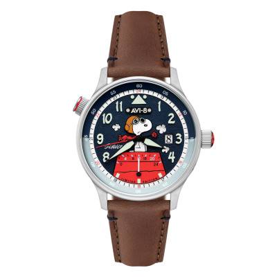 Montre Hawker Hurricane McKellar Dual Time Peanuts Snoopy Flying Ace Limited Edition AV-4151-04 - Avi-8