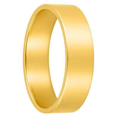 375/1000 Yellow Gold Comfort Ribbon Wedding Ring, 5.00 mm Width - Ocarat