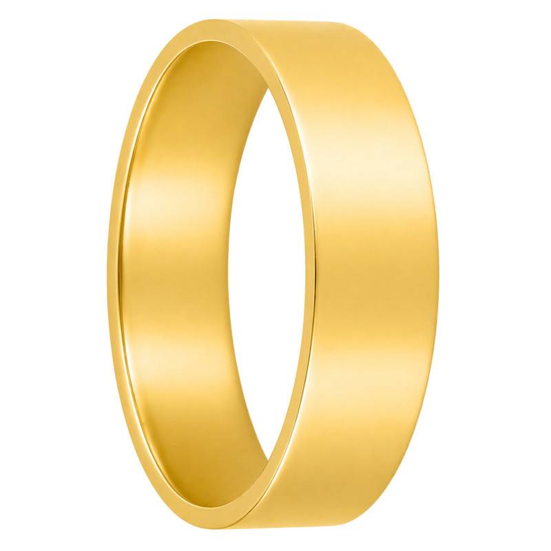 375/1000 Yellow Gold Comfort Ribbon Wedding Ring, 5.00 mm Width - Ocarat