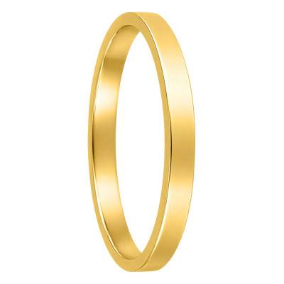 Alliance Ruban Confort en Or Jaune 375, Largeur 2,00 mm - Ocarat