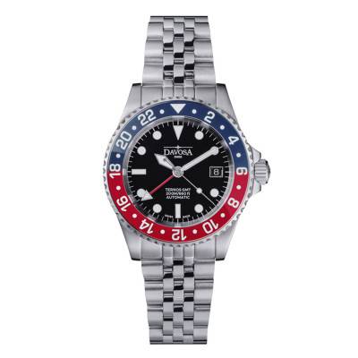 Montre Ternos Diver GMT Lunette bleue et rouge - Davosa