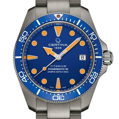 DS Action Diver 38mm Powermatic 80 Watch C0488074404100 - Certina