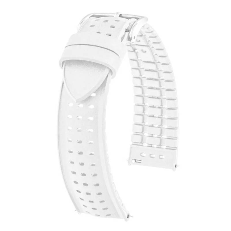 Nyad White Watch Strap - Hirsch