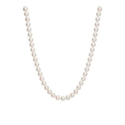 Collier Perles d'Eau Douce Semi-Ronde Chine en Or Jaune 750, Longueur 42 cm - Schmittgall