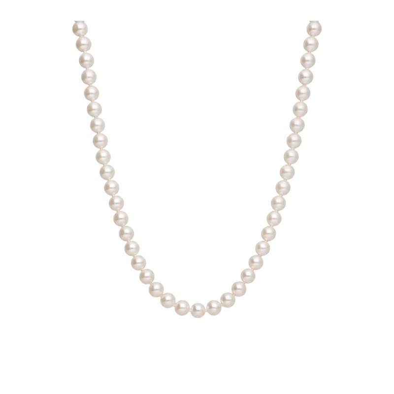 Collier Perles d'Eau Douce Semi-Ronde Chine en Or Jaune 750, Longueur 42 cm - Schmittgall