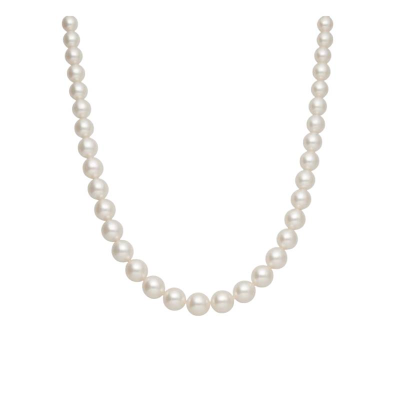 Collier Perles Blanches d'Eau Douce Chine en Or Jaune 750, Longueur 42 cm - Schmittgall