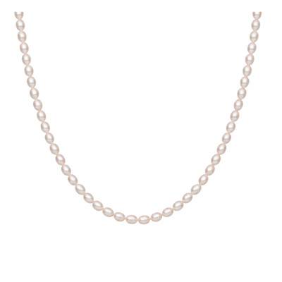 750 Yellow Gold Rice Grain Freshwater Pearl Necklace, 41 cm - Schmittgall