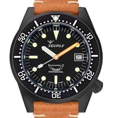 Montre 1521 DLC Leather 1521DLCBK.PC - Squale