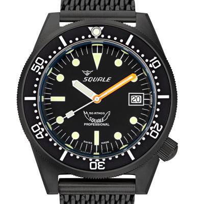 Montre 1521 DLC Black Mesh 1521DLCBK.MEPVD20 - Squale