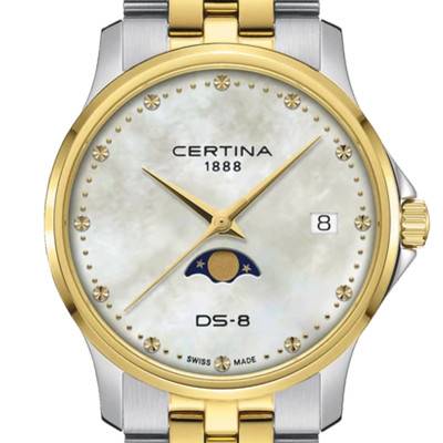 Montre DS-8 Moonphase Lady C0452232211100 - Certina