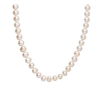Collier Perles d'Eau Douce Blanches en Or Jaune 750, Longueur 43 cm - Schmittgall