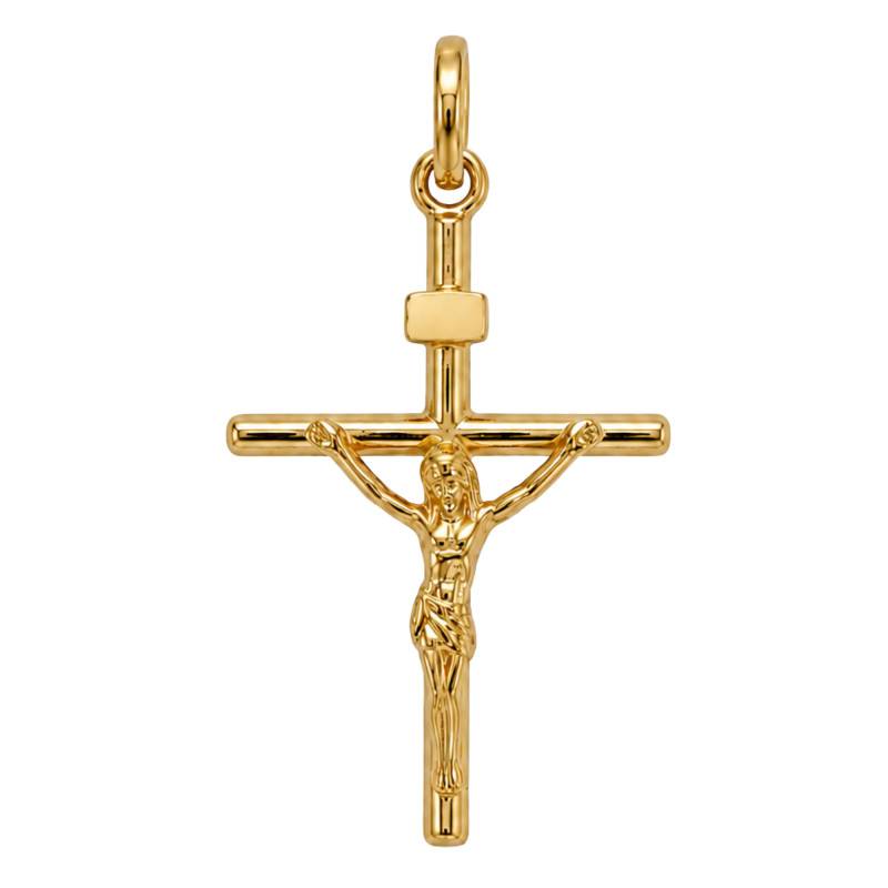 Pendentif Croix Crucifix en Plaqué Or, Dimension 18 x 30 mm - Ocarat