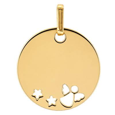 Médaille Fantaisie Ange en Or Jaune 375 - Ocarat