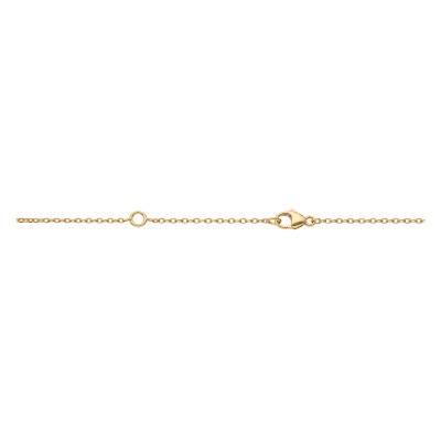 Collier Poire Diamants de Synthèse 0,46 ct en Or Jaune 750, Longueur 40 cm Ajustable - Ocarat