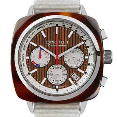 Montre Clubmaster Regatta 42mm 262142.SA.T.2W.NW - Briston