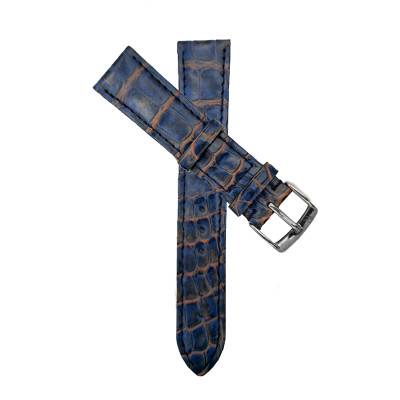 Washed Blue Alligator 18mm Watch Strap - Version Watches