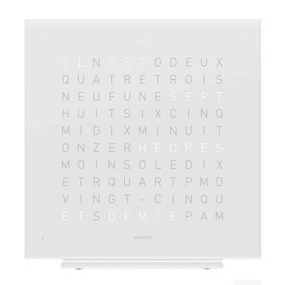 Horloge de table Earth 13.5 Vanilla Sugar en français - Qlocktwo