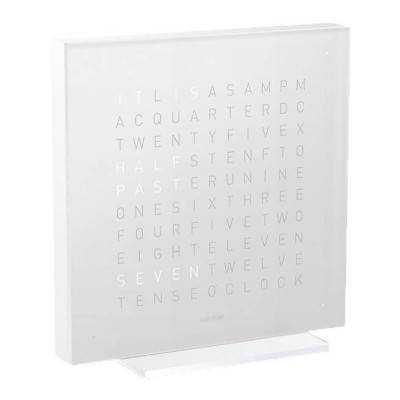 Horloge de table Earth 13.5 Vanilla Sugar en anglais - Qlocktwo