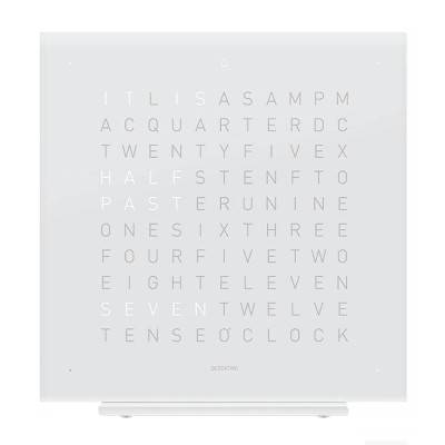 Horloge de table Earth 13.5 Vanilla Sugar en anglais - Qlocktwo