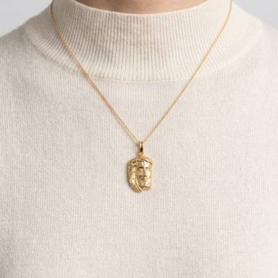 Médaille Le Visage du Christ en Or Jaune 750 - Emanessence