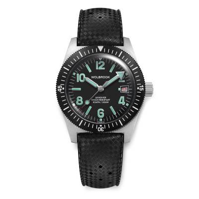 Skindiver Automatic Dive Watch 38 mm Even-Number Dial - Green Lume - Wolbrook