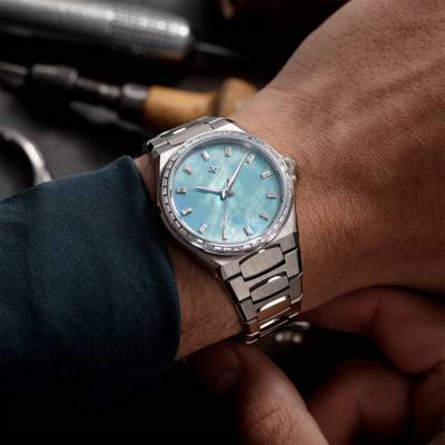 Montre Arsenale Moissanite - bleu - Venezianico