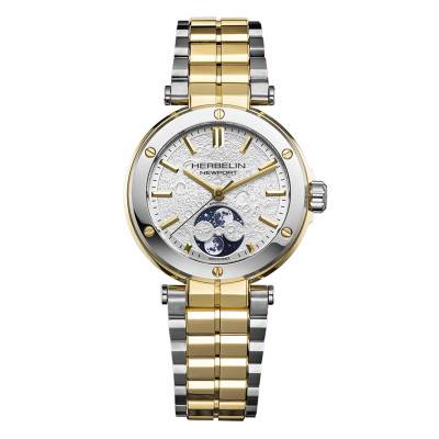 Montre Newport Auto Lady Phase De Lune Bicolore 2879BT1N11 - Herbelin