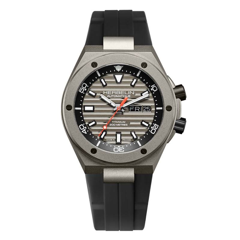 Montre Cap Camarat Auto Titane Diver Noir 1745TITICA - Herbelin
