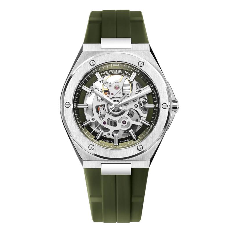 Montre Cap Camarat Auto Squelette Kaki 1645SQ116CK - Herbelin