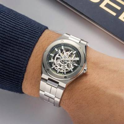Montre Cap Camarat Auto Squelette Acier 1645BSQ116 - Herbelin