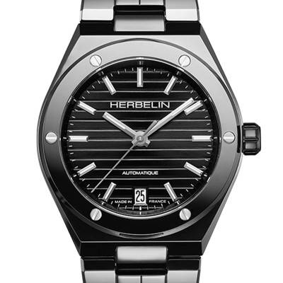 Montre Cap Camarat Auto Céramique Noir Poli 1545BCRN14P - Herbelin