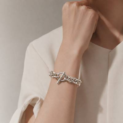 Bracelet Maille Forçat en Argent 925, Longueur de 19 cm à 23 cm - Artemis