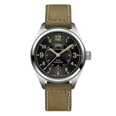 Khaki Field Day Date Auto H70505833 - Hamilton