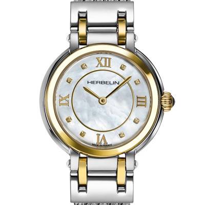 Women's Yellow PVD 316L Stainless Steel Cable Watch 28mm 17430BCT59 - Herbelin