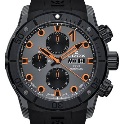 Montre CO-1 Carbon Chronograph Automatic 01125-CCN-GNO - Edox