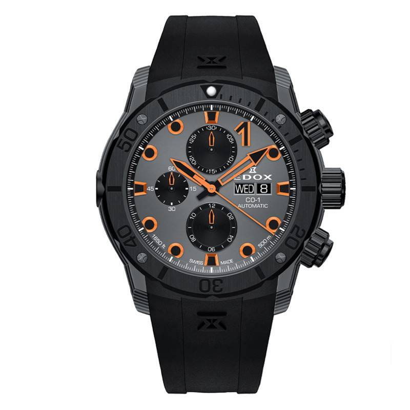 Montre CO-1 Carbon Chronograph Automatic 01125-CCN-GNO - Edox