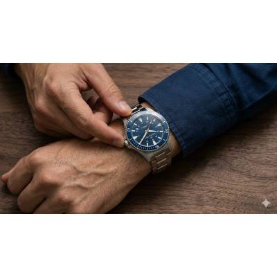 Montre Khaki Navy Scuba Blue Dial Auto H82345141 - Hamilton