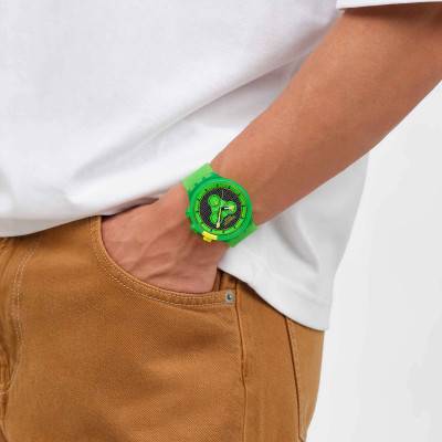 Montre Glowingly Green SB02G100 - Swatch