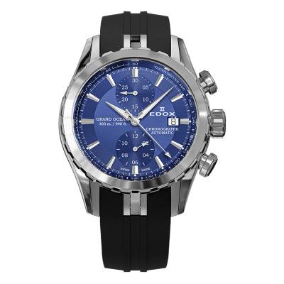 Grand Ocean Chronograph Automatic Blue Dial Watch 09800-3CA-BUIN - Edox