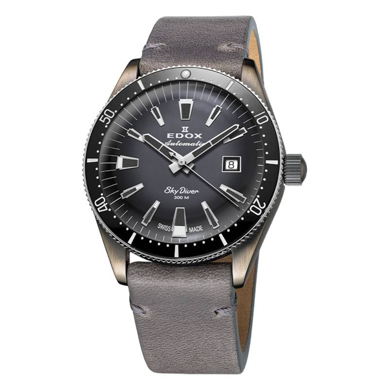 Skydiver 42 Date Automatic Limited Edition Watch 80126-3VIN-GDN - Edox