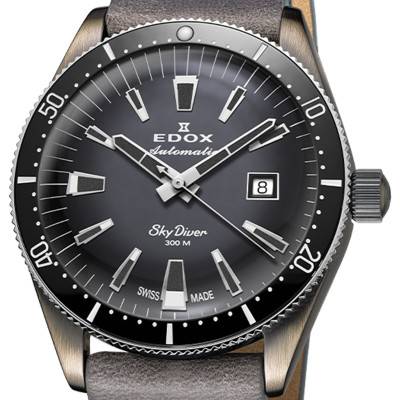 Montre Skydiver 42 Date Automatic Limited Edition 80126-3VIN-GDN - Edox