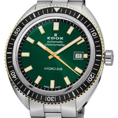 Montre Hydro-Sub Date Automatic Chronometer 80128-357JNM-VID - Edox