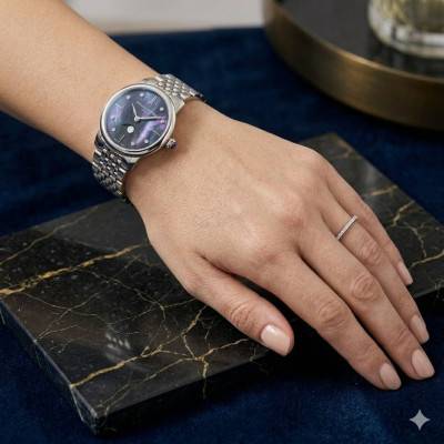 Montre Slimline Ladies Moonphase FC-206MPBD1S6B - Frédérique Constant