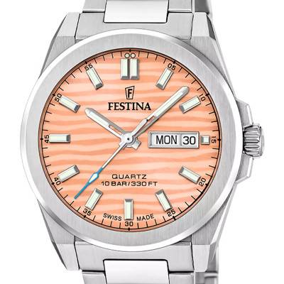 Classic Steel F20073/7 Watch - Festina Swiss Made