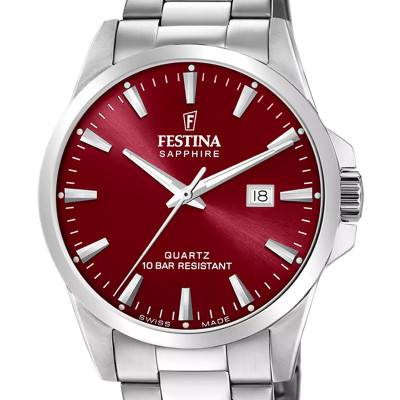Classic Steel F20024/7 Watch - Festina Swiss Made