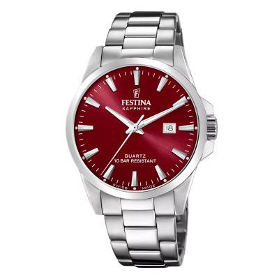 Classic Steel F20024/7 Watch - Festina Swiss Made