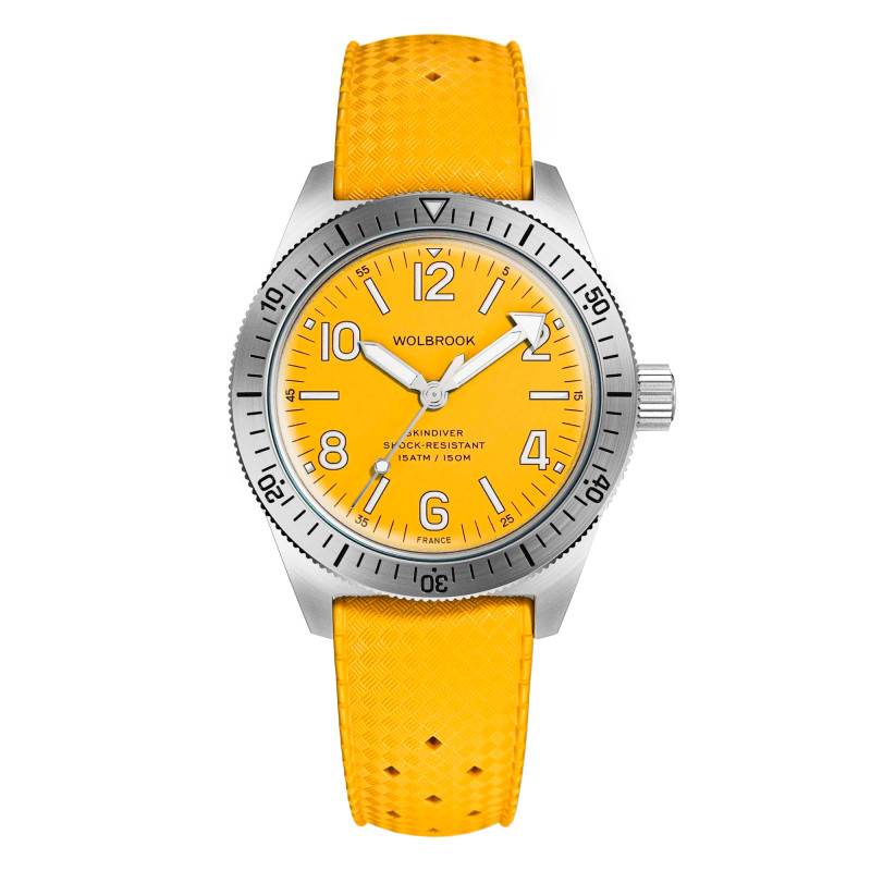 Montre automatique Skindiver Jaune 22-SA-009 - Wolbrook