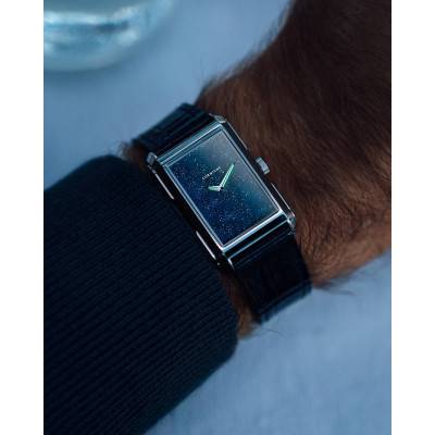 Montre Visionnaire Polished Steel & Aventurine - Corniche
