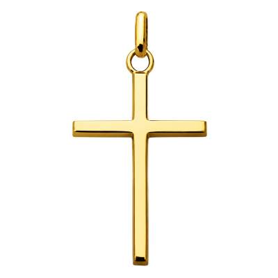 Croix Simple en Or Jaune 375, Dimension 22 x 15 mm - Augis